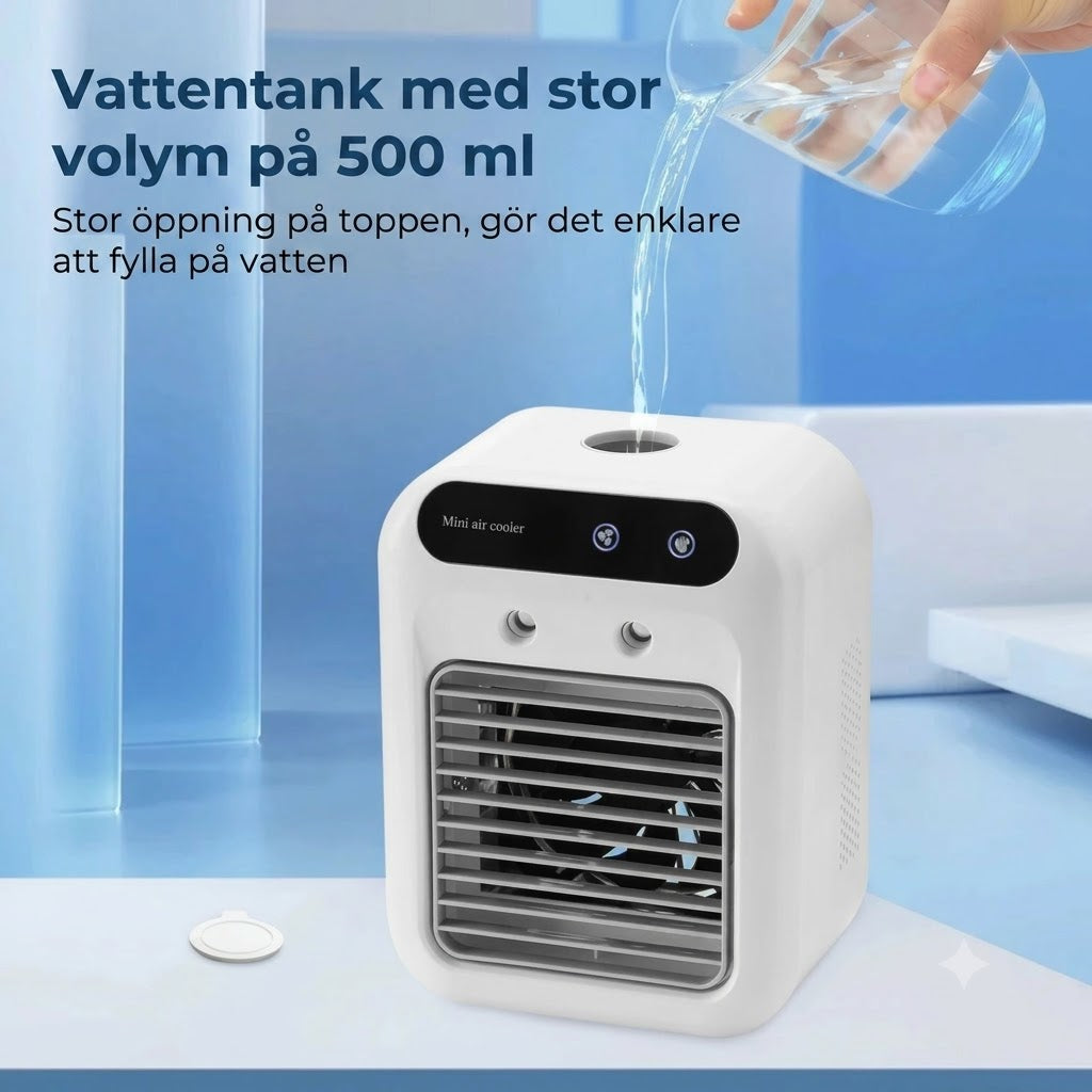 Bärbar 3-i-1 Luftkylare med Sladdlös Kylning och Frisk Luft