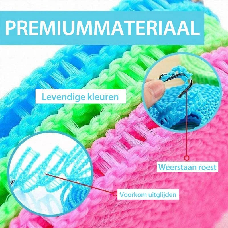 Bärbar tvättlina – fäster överallt
