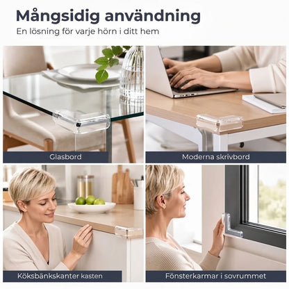 Transparenta hörnskydd för möbler 20-pack