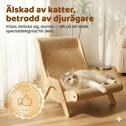 2-i-1 Klösmöbel i sisal för katter