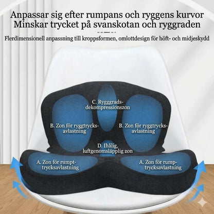 Halkfri sittdyna i memoryskum