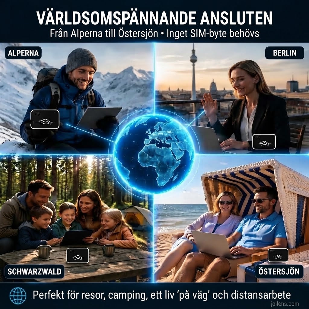 Bärbar WiFi-hotspot för internet världen över