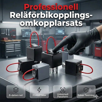 Testkit för bilreläer med startkablar
