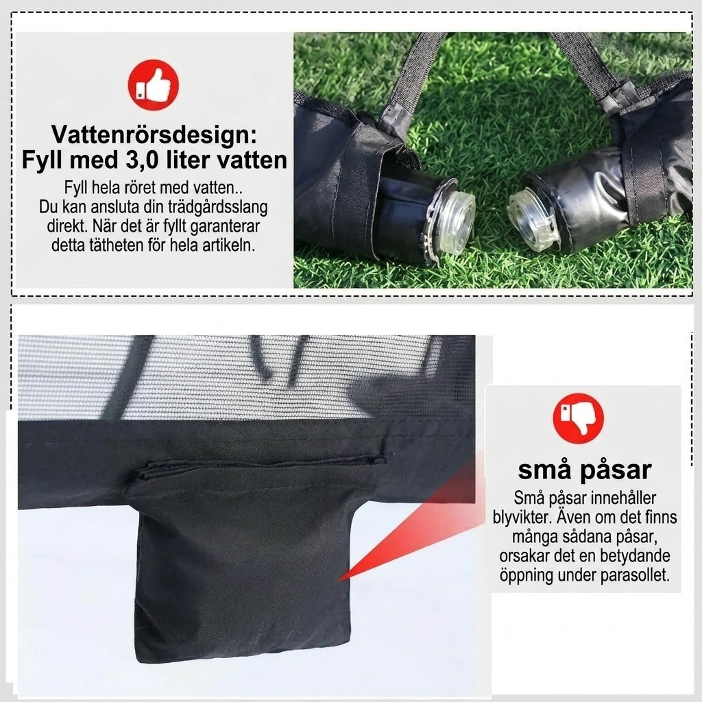 Bordsskärm för parasoll
