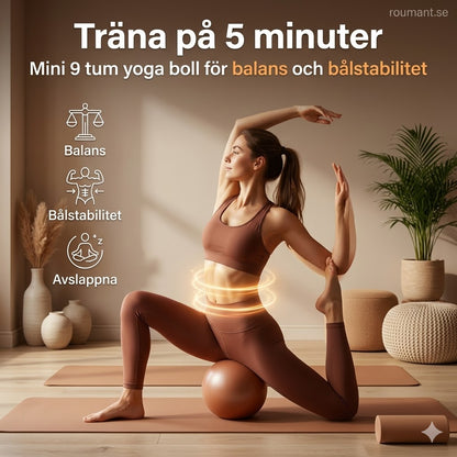 Pilatesboll 15 cm – explosionssäker, halkfri bikakedesign, bärbar
