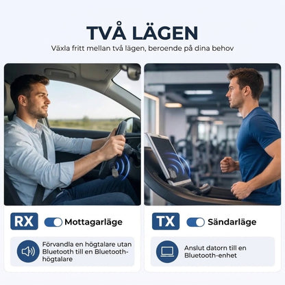 2 i 1 Bluetooth-ljudadapter med sändare och mottagare