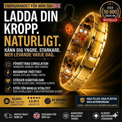 Retro herrarmband med kors och dubbelradigt magnetlås