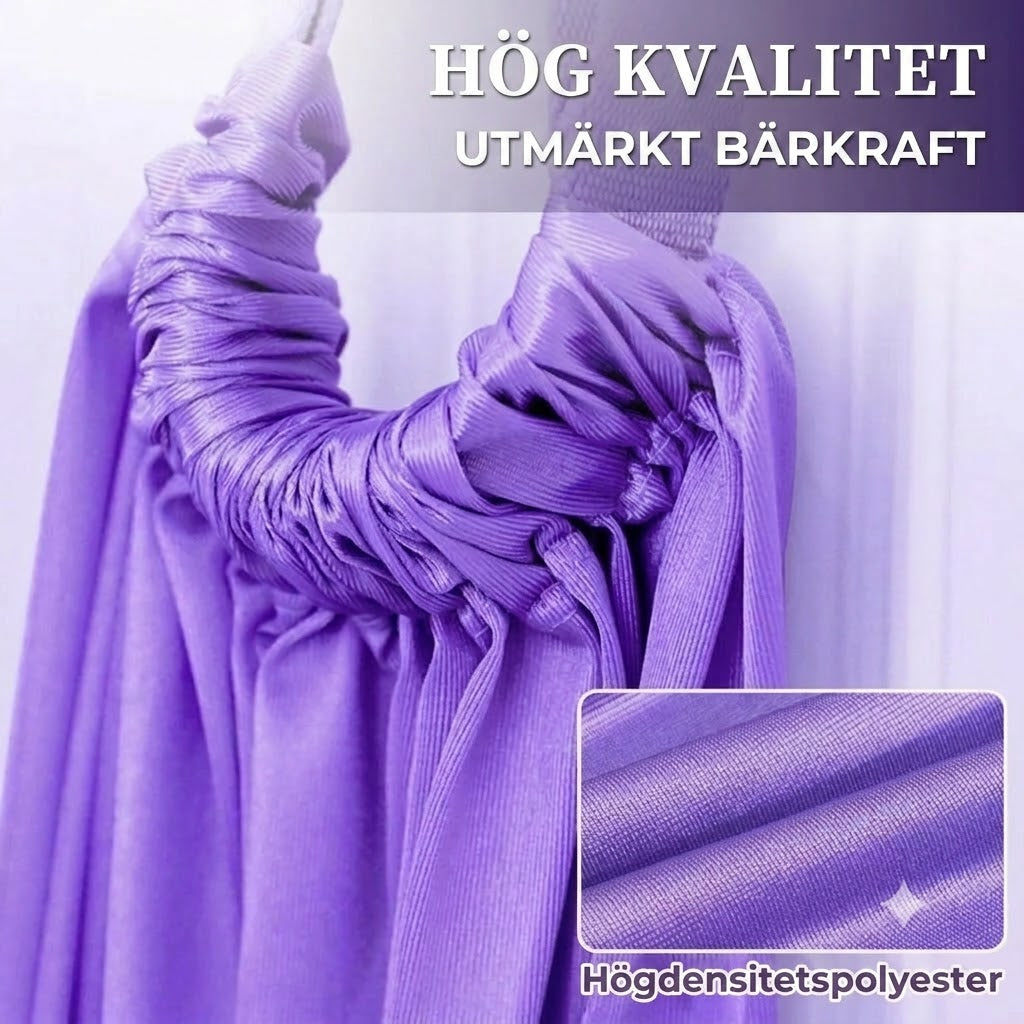 Justerbart yogaband för stretching och bättre hållning
