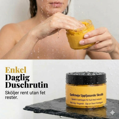Gurkmeja Kroppsskrubb – Stimulerar Huden med Mild Exfoliering och Djup Återfuktning