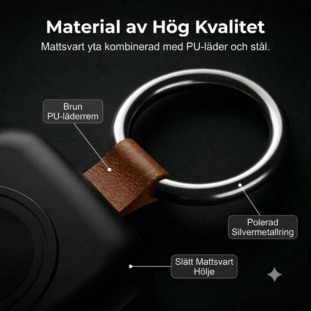 Kompakt magnetisk powerbank för smartklocka 1 200 mAh med nyckelring