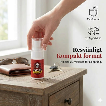 Återfuktande eftervårdsspray för tatueringar