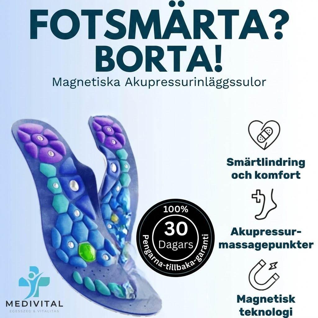 Medivital Magnetiska Akupressur-Inläggssulor