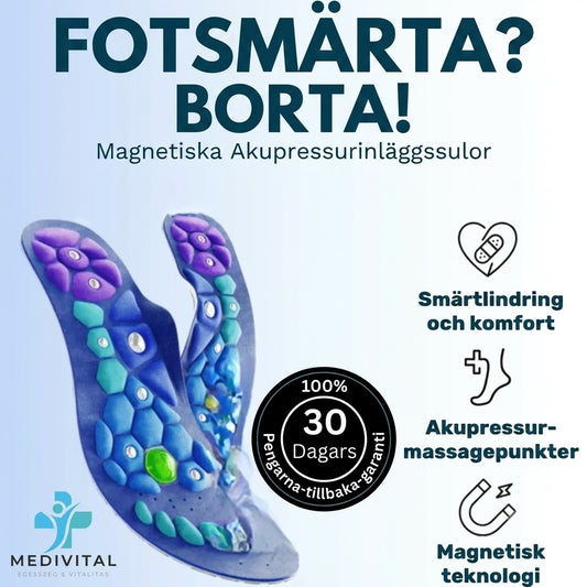 Medivital Magnetiska Akupressur-Inläggssulor