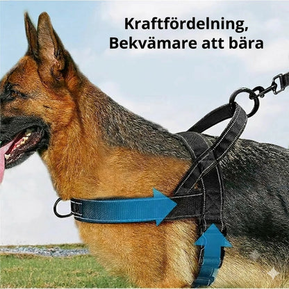 Robust taktisk hundsele med handtag