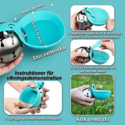 Läckagesäker vattenkopp för husdjur