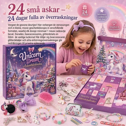 Enhörningsadventskalender för barn
