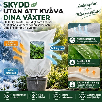 Andningsbart återanvändbart frostskydd för växter
