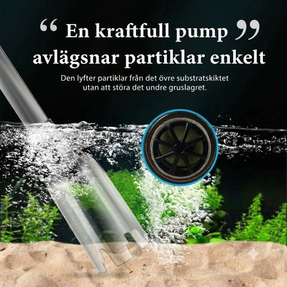Sladdlös bottenrengörare för akvarier
