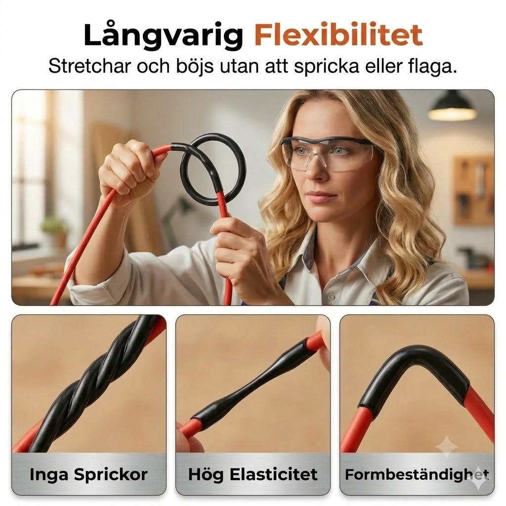 Flytande elektrisk eltejp som tätningsmedel