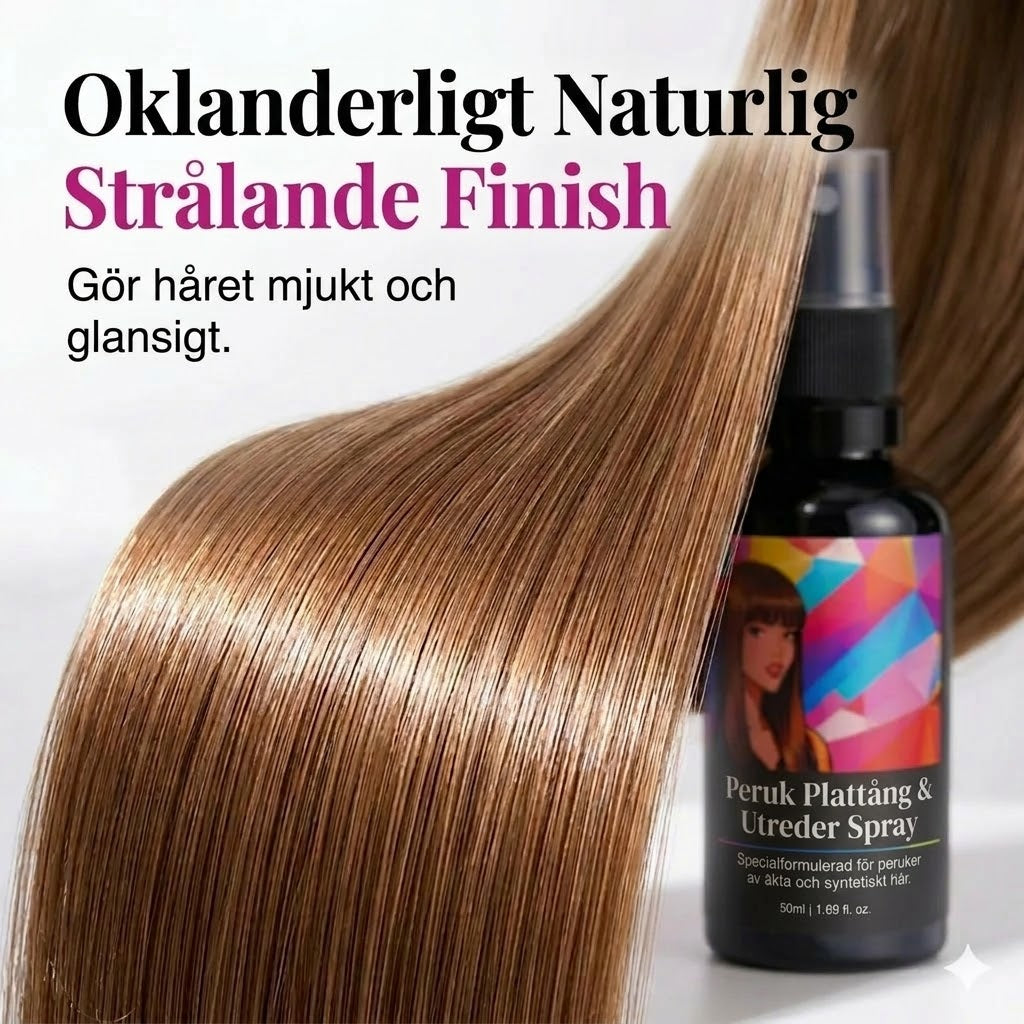 Hårspray för plattning och utslätning av peruker