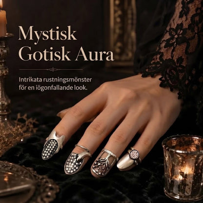Justerbara nagelringar 4-pack