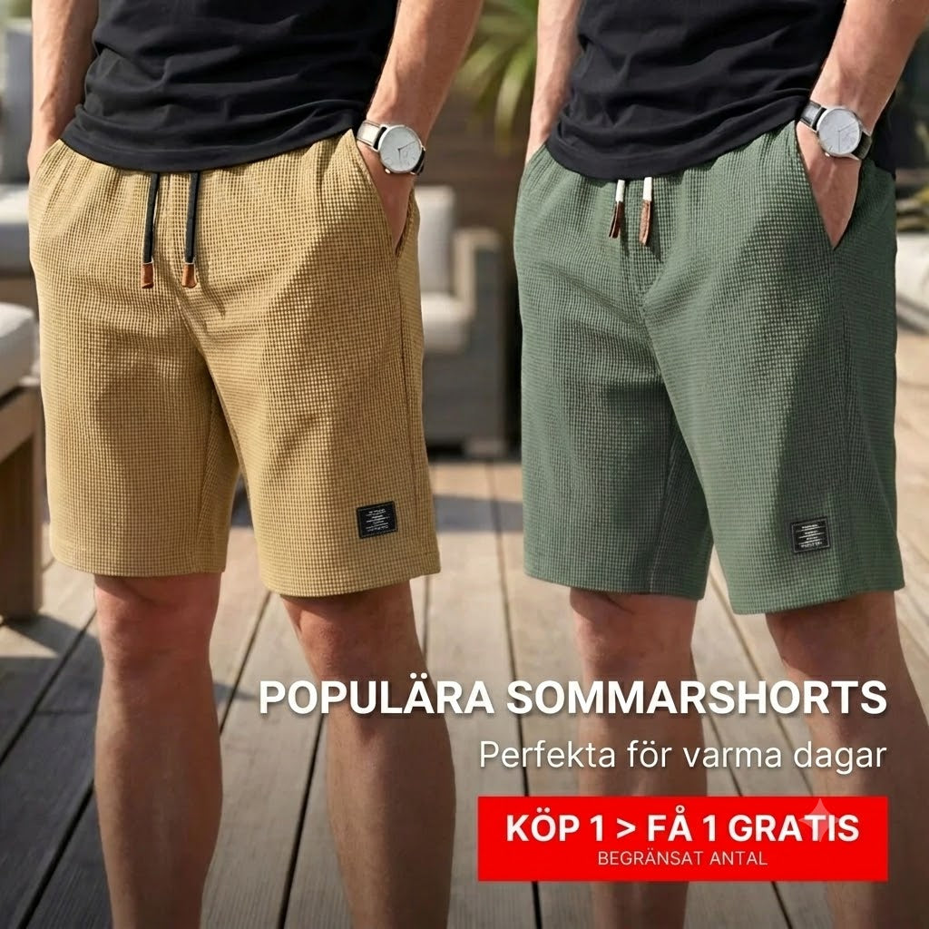 Herrshorts med resårmidja