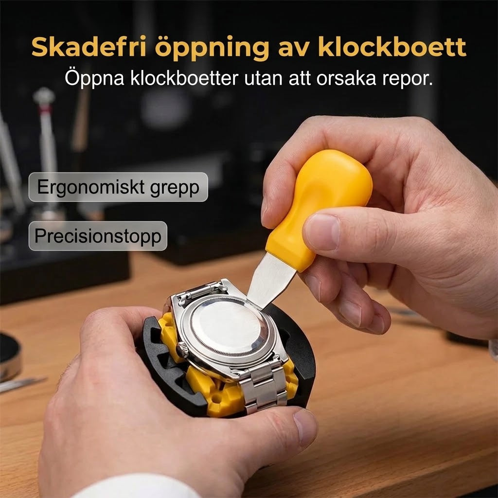 Klockreparationssats för byte av armband och batteri