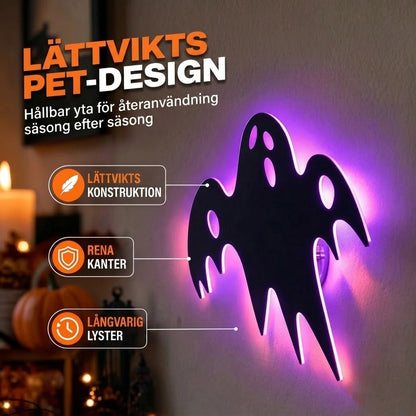 Självlysande Halloween-väggdekaler