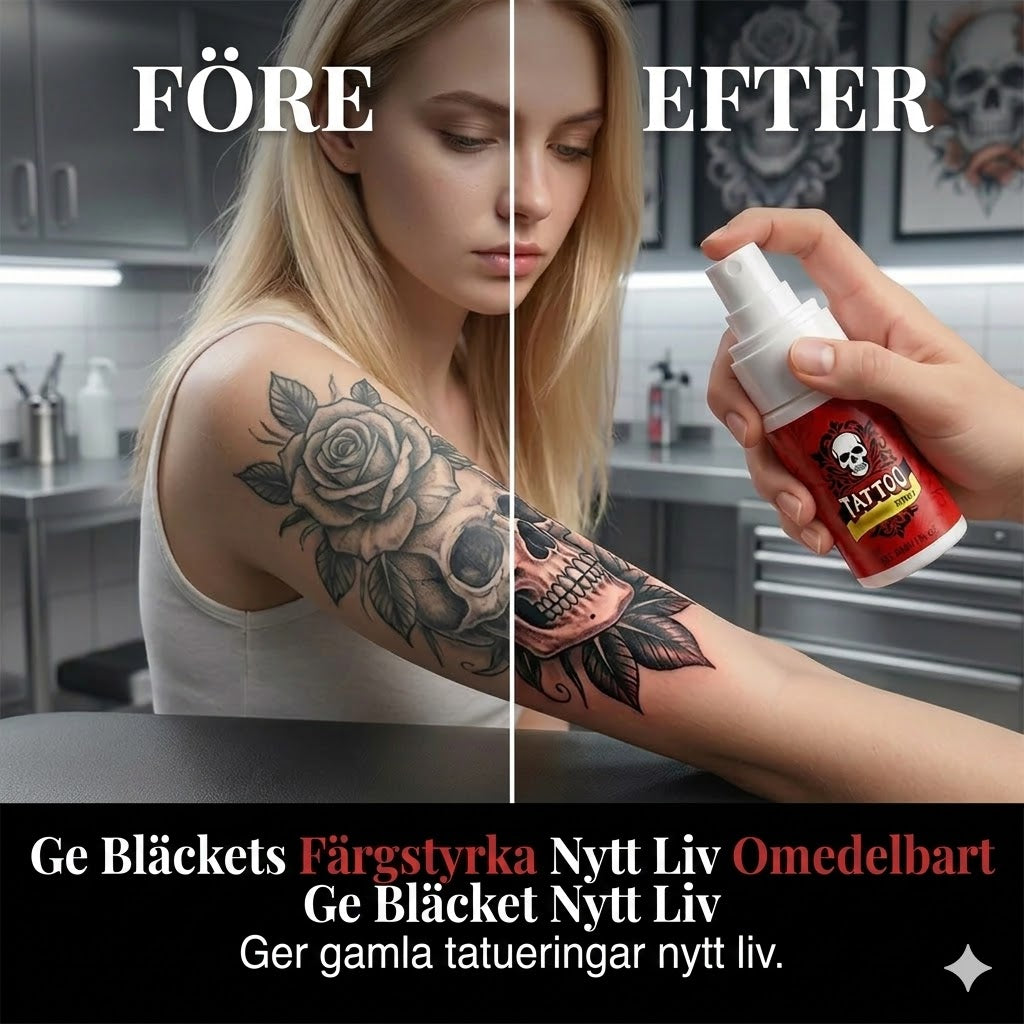 Återfuktande eftervårdsspray för tatueringar
