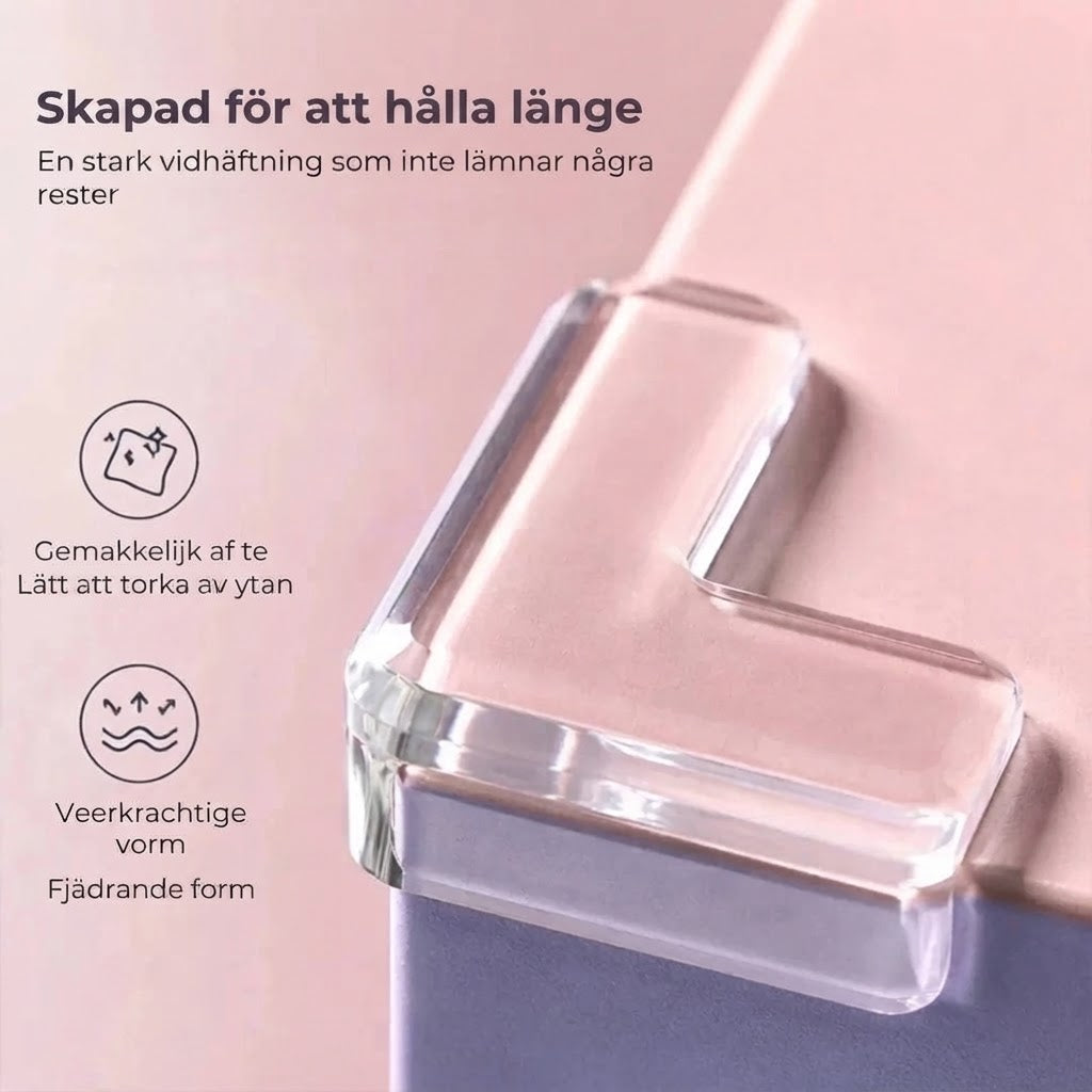 Transparenta hörnskydd för möbler 20-pack