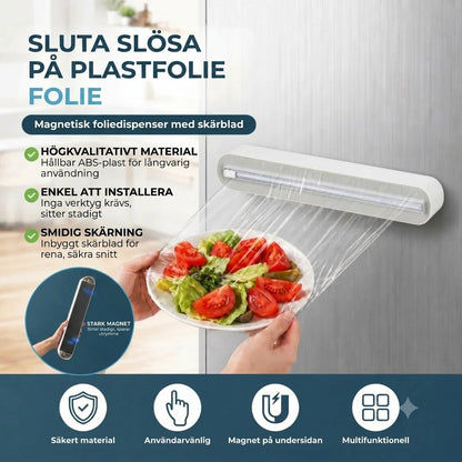 Magnetisk skärare för plastfolie