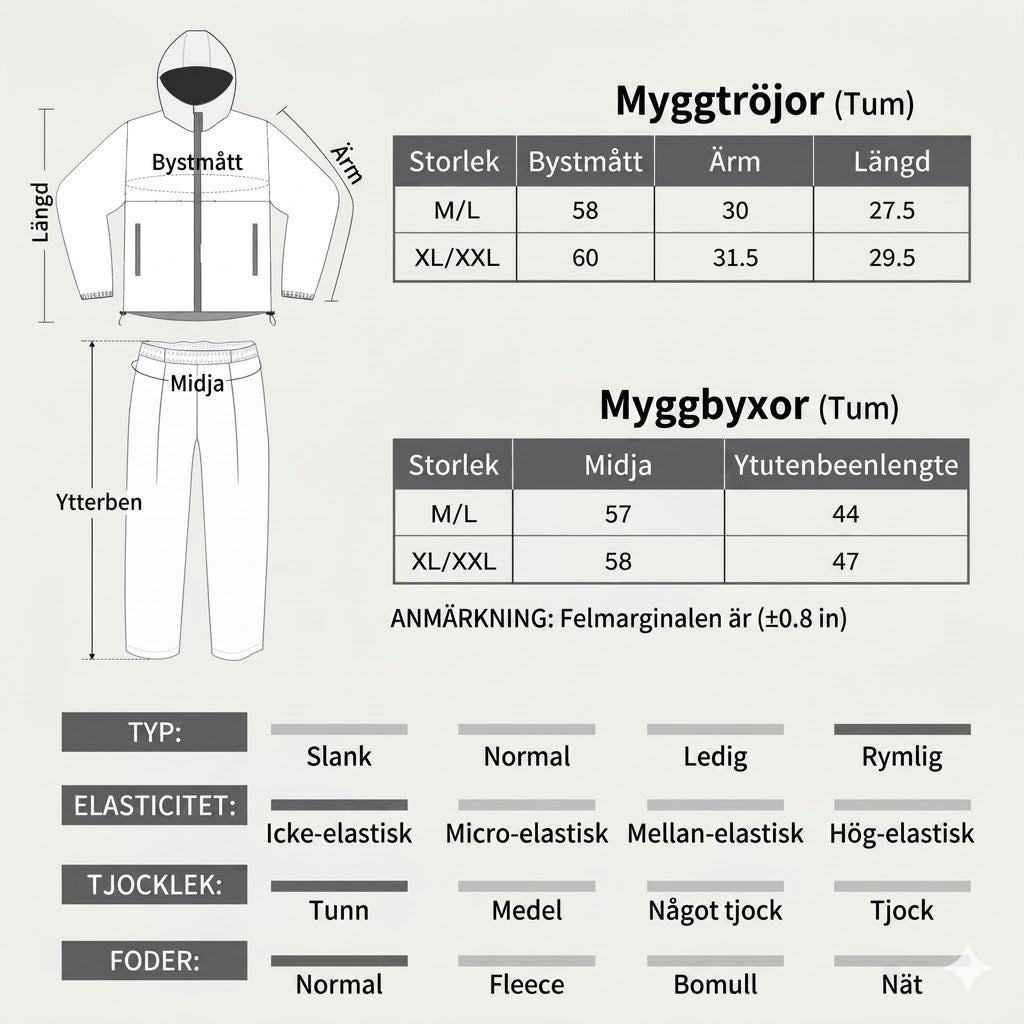 Lättvikts myggdräkt med huva