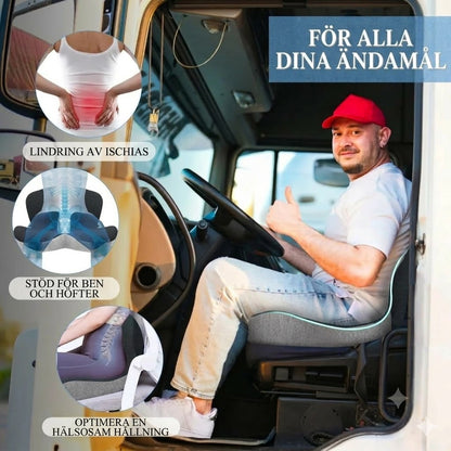 Halkfri sittdyna i memoryskum