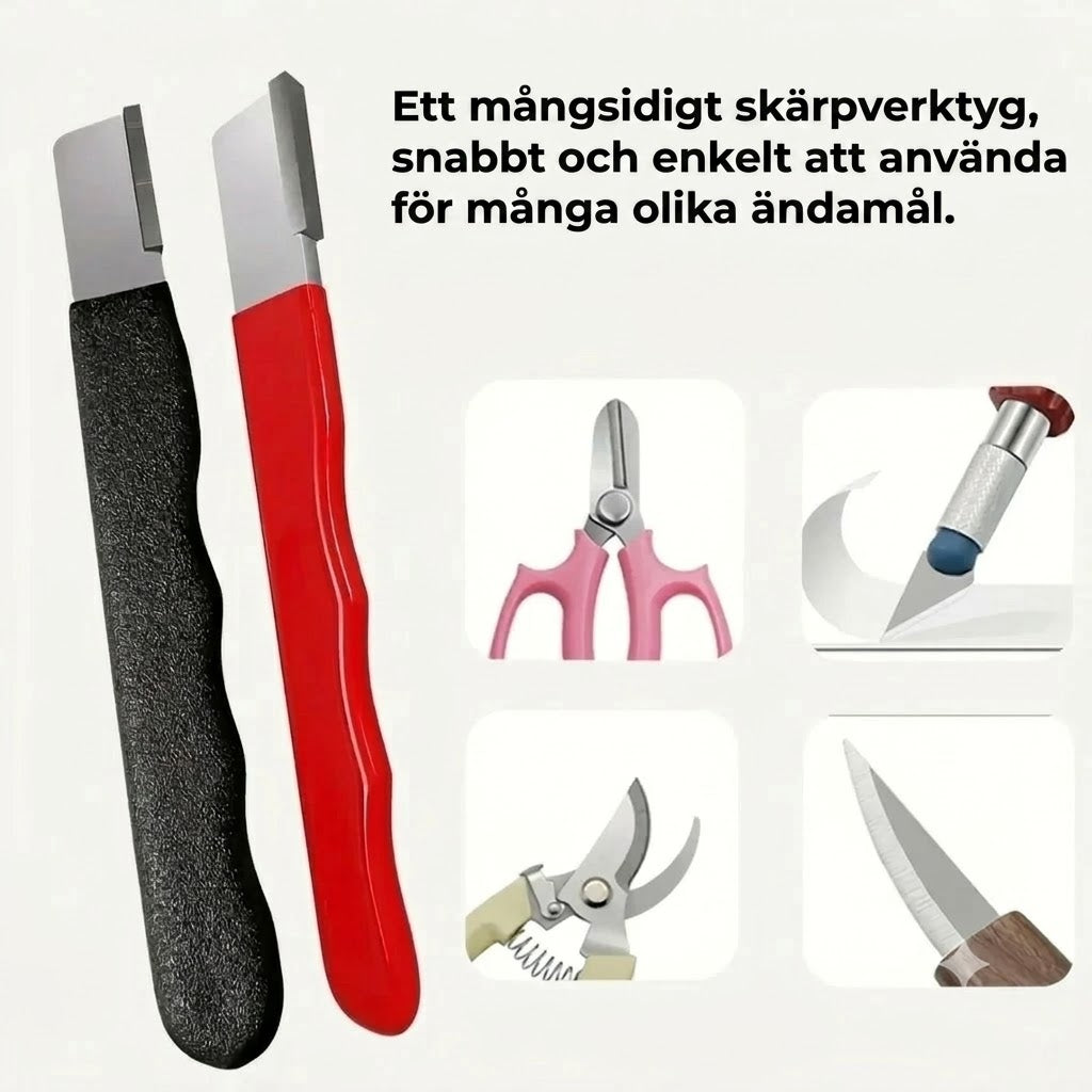 Set med 2 kniv- och saxslipar