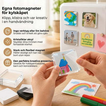 Set med 10 fotomagneter