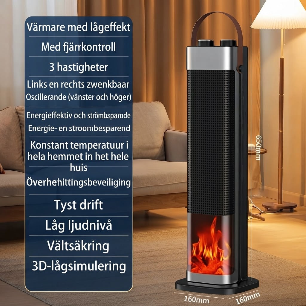 2 i 1 rumsvärmare med luftfuktare