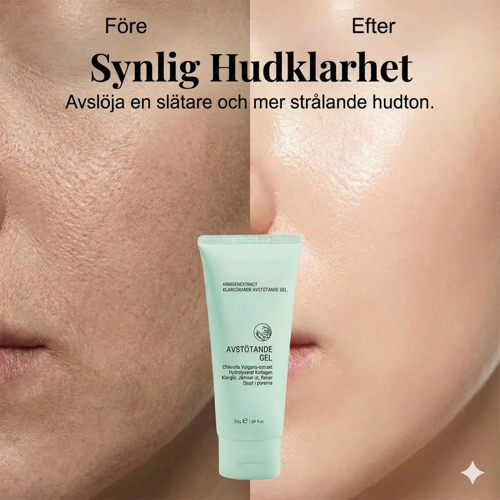 Exfolierande gel med örtextrakt för lyster