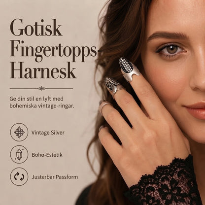 Justerbara nagelringar 4-pack