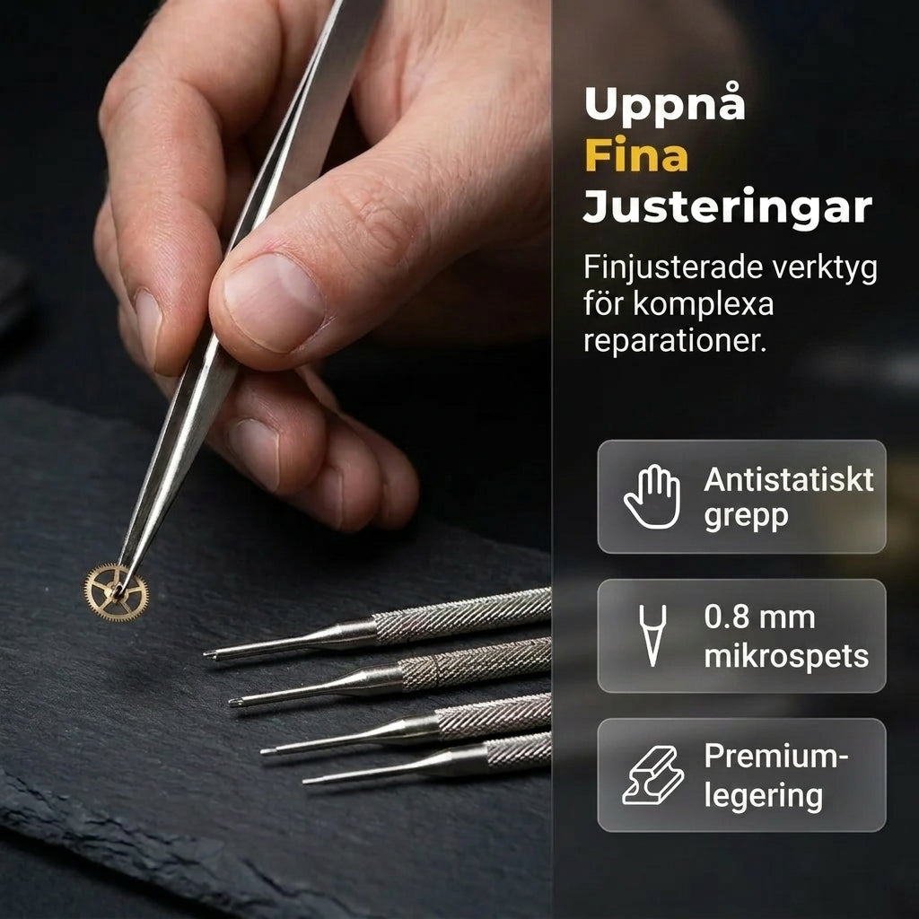 Klockreparationssats för byte av armband och batteri