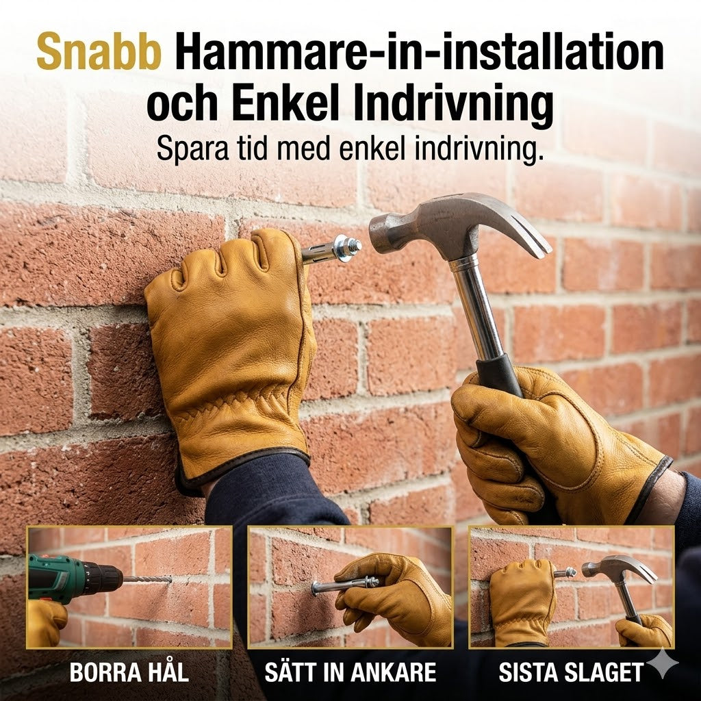 Hammarborrplugg för betong och tegel