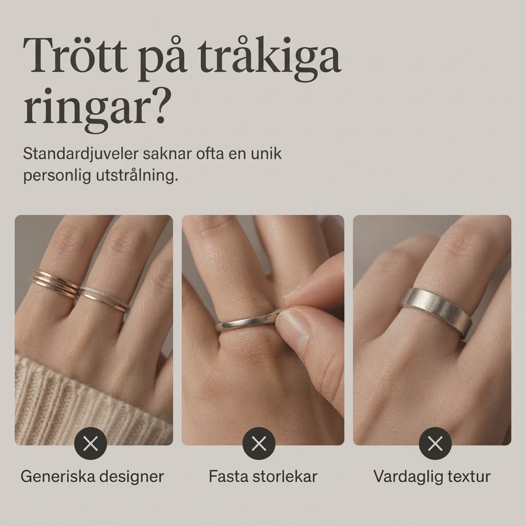 Justerbara nagelringar 4-pack