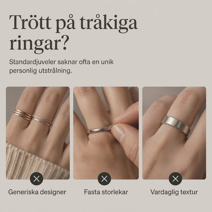 Justerbara nagelringar 4-pack