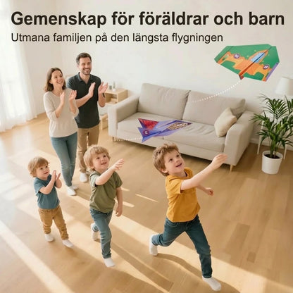 Byggset för pappersflygplan med 10 modeller