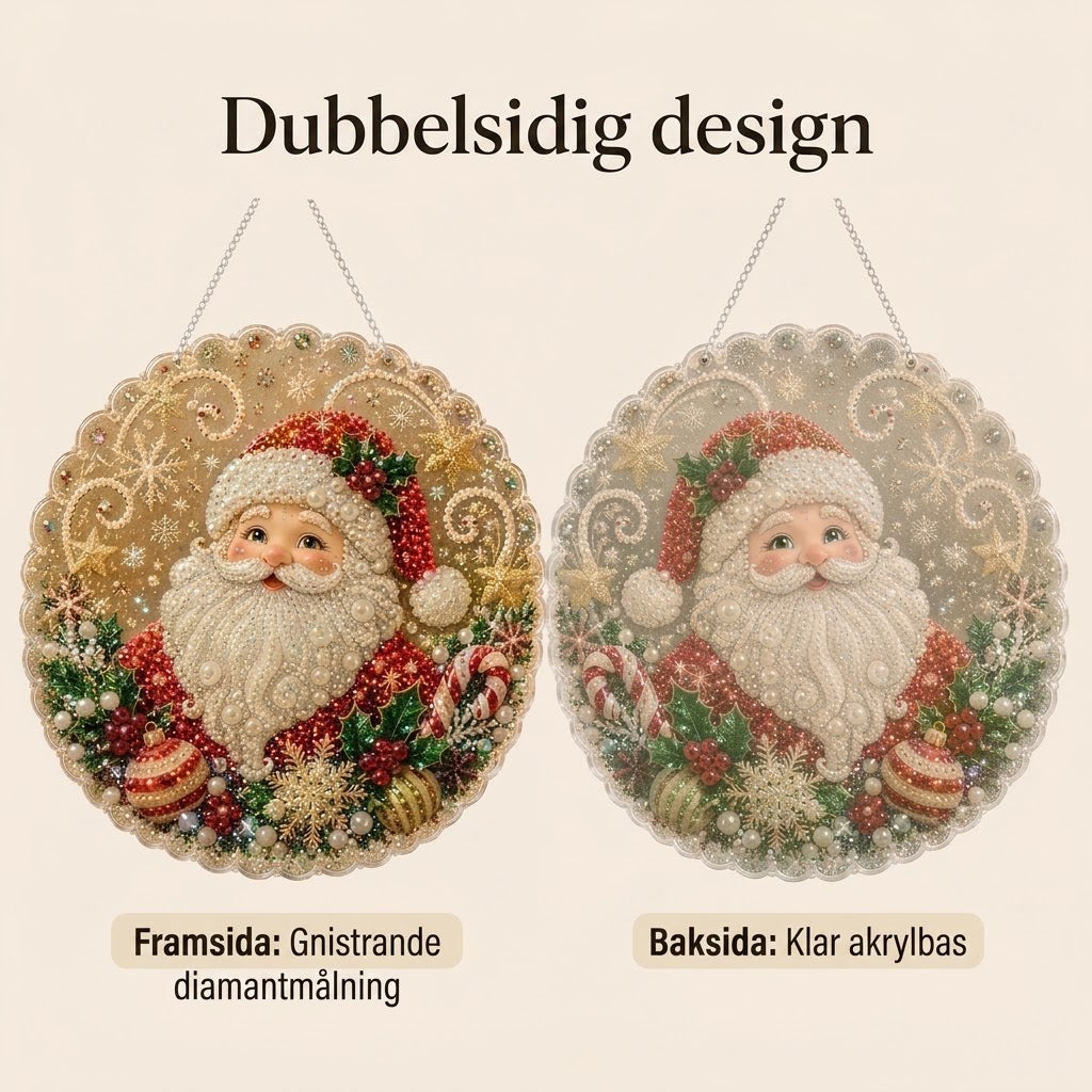 DIY diamantmålning julhängen med pärlor