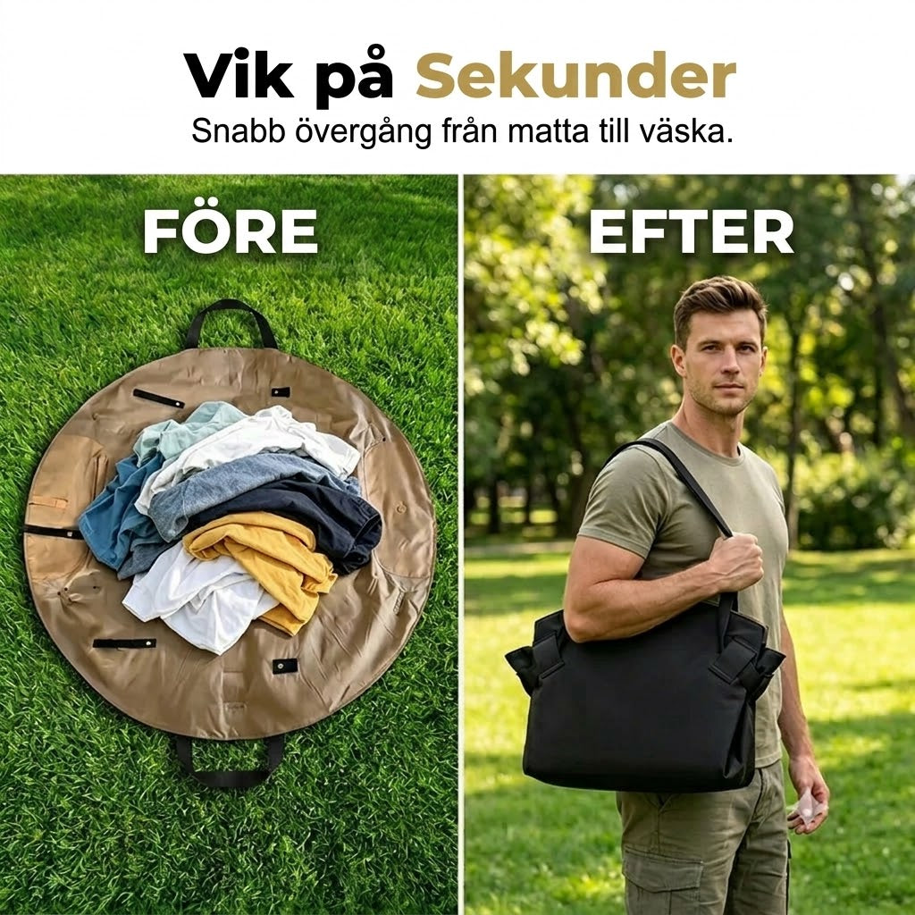 2-i-1 Vattentät Resväska och Picknickmatta