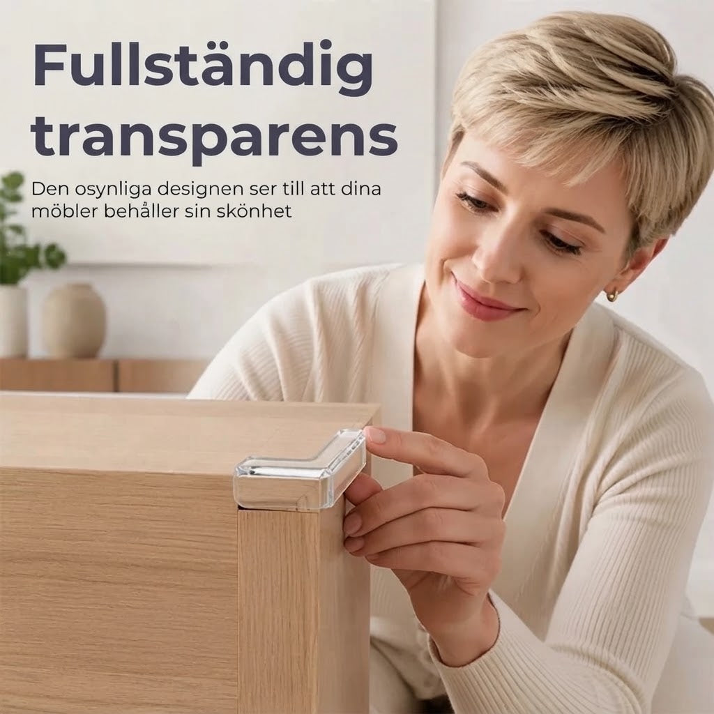 Transparenta hörnskydd för möbler 20-pack