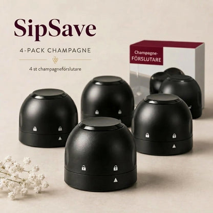 Flaskproppar för vin och champagne 4-pack