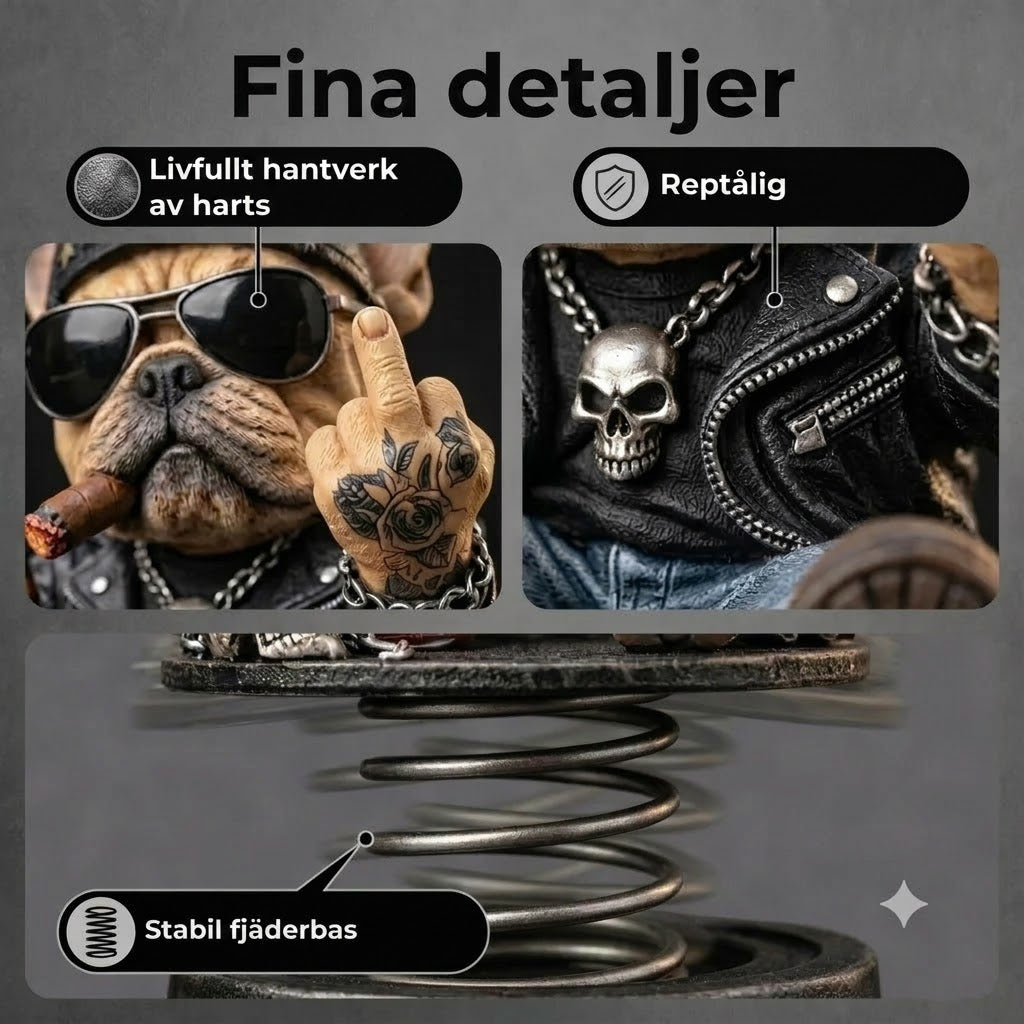 Bulldogdekoration för bilen