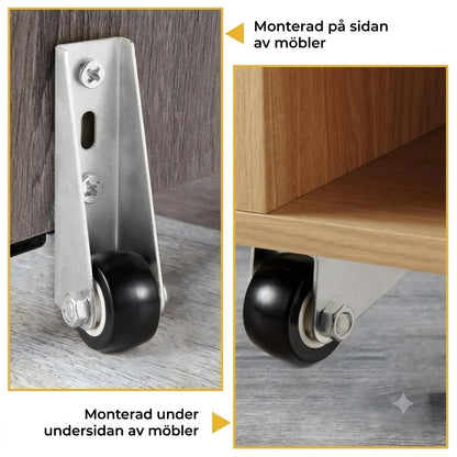 Set med 2 länkhjul