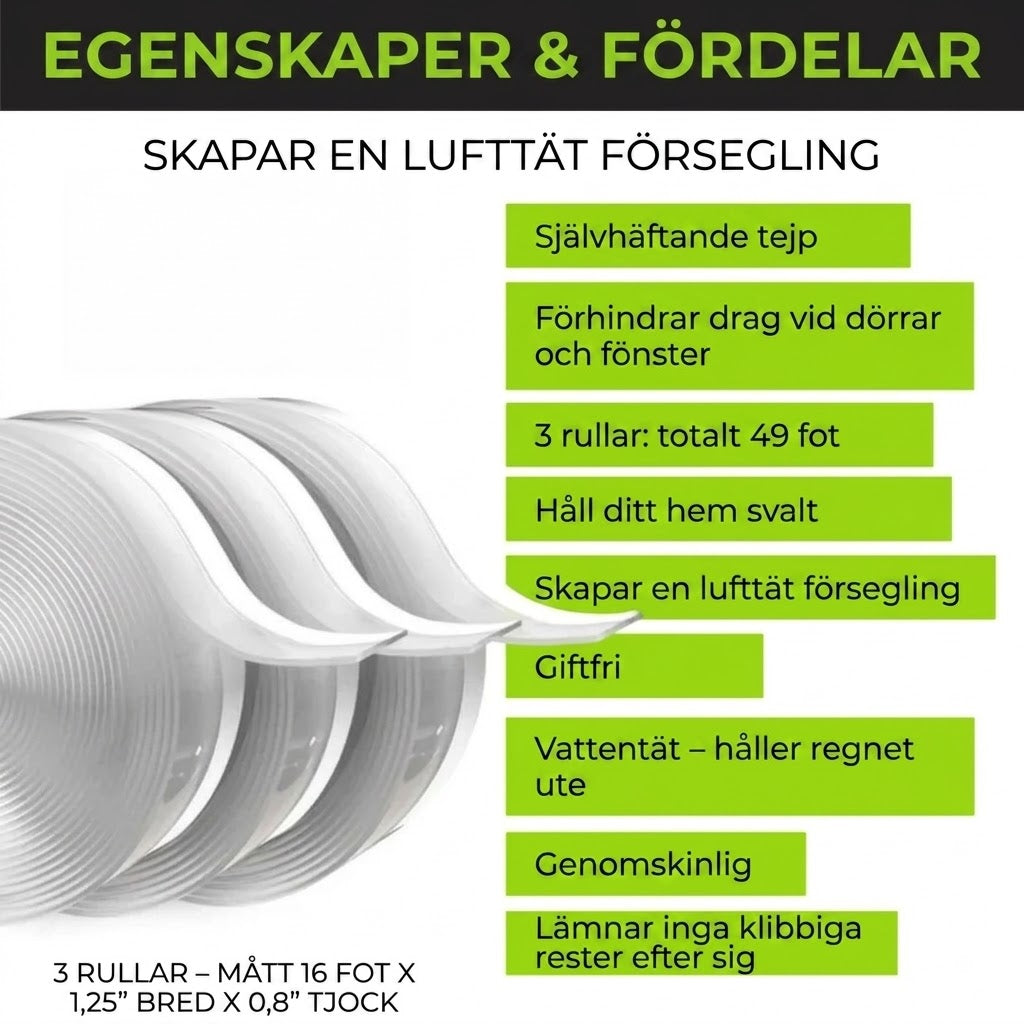 Självhäftande Silikontejp